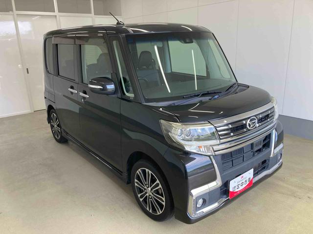 タントカスタムＲＳ　トップエディションＳＡII衝突被害軽減ブレーキ　横滑り防止装置　オートマチックハイビーム　アイドリングストップ　ステアリングスイッチ　オートライト　キーフリーシステム　オートエアコン　両側電動スライドドア　純正アルミホイール（岐阜県）の中古車