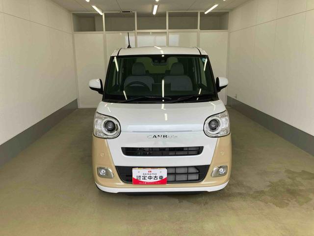 ムーヴキャンバスストライプスＧターボ衝突被害軽減ブレーキ　横滑り防止装置　オートマチックハイビーム　アイドリングストップ　ステアリングスイッチ　オートライト　キーフリーシステム　オートエアコン　両側電動スライドドア　純正ホイールキャップ（岐阜県）の中古車