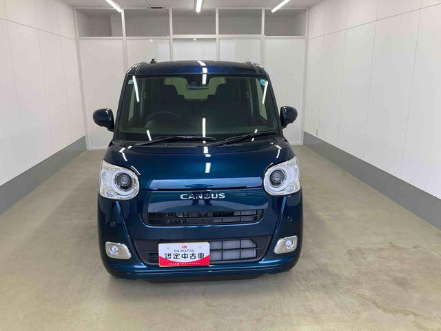 ムーヴキャンバス 中古車 セオリーＧターボ衝突被害軽減ブレーキ　横滑り防止装置　オートマチックハイビーム　アイドリングストップ　ステアリングスイッチ　オートライト　キーフリーシステム　オートエアコン　両側電動スライドドア　純正ホイールキャップ