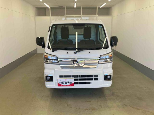 ハイゼットトラック 中古車 ＥＸＴ衝突被害軽減ブレーキ　横滑り防止装置　オートマチックハイビーム　アイドリングストップ　エアコン　エアバッグ　パワーウィンドウ　オートライト　パートタイム４ＷＤ　ＣＶＴ　フロントメッキ　スペアタイヤ