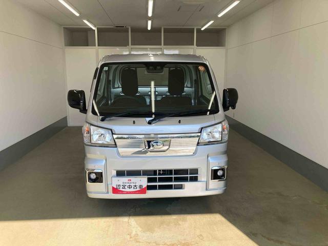 ハイゼットトラック 中古車 ＥＸＴ衝突被害軽減ブレーキ　横滑り防止装置　オートマチックハイビーム　アイドリングストップ　キーフリーシステム　エアコン　エアバッグ　パワーウィンドウ　電動格納式ドアミラー　バイザー　マット　２ＷＤ　ＣＶＴ