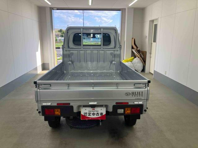 ハイゼットトラック 中古車 スタンダード衝突被害軽減ブレーキ　横滑り防止装置　オートマチックハイビーム　アイドリングストップ　エアコン　エアバッグ　手動式ウィンドウ　バイザー　マット　オーディオ　パートタイム４ＷＤ　ＭＴ　スペアタイヤ