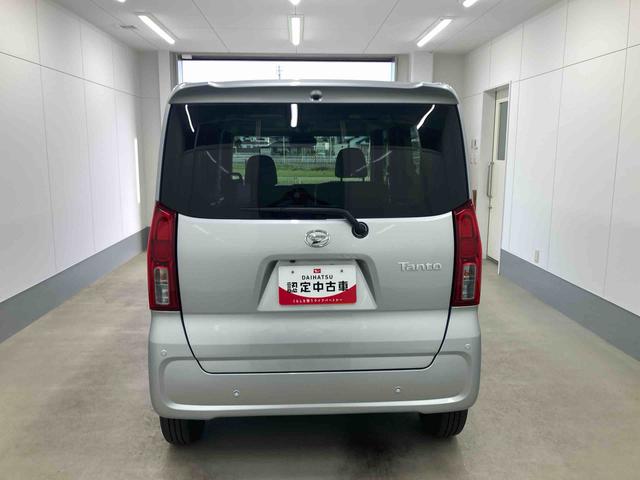 タント 中古車 Ｘ衝突被害軽減ブレーキ　横滑り防止装置　オートマチックハイビーム　アイドリングストップ　ステアリングスイッチ　オートライト　キーフリーシステム　オートエアコン　バイザー　マット　純正ホイールキャップ