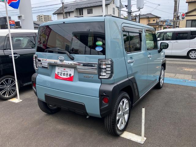 タフトＧ１５インチアルミホイール　オートレベリング機能付フルＬＥＤヘッドランプ　ＬＥＤフォグランプ　本革巻ステアリングホイール　本革巻インパネセンターシフト　ＴＦＴカラーマルチインフォメーションディスプレイ（静岡県）の中古車