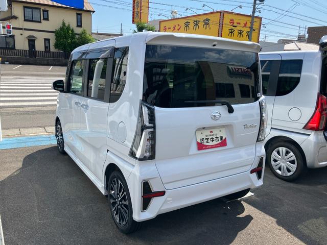 タントカスタムＲＳ１５インチアルミホイール　キーフリーシステム　プッシュボタンスタート　オートエアコン（プッシュ式）　フルＬＥＤヘッドランプ　オート格納式カラードドアミラー　本革巻ステアリングホイール（静岡県）の中古車
