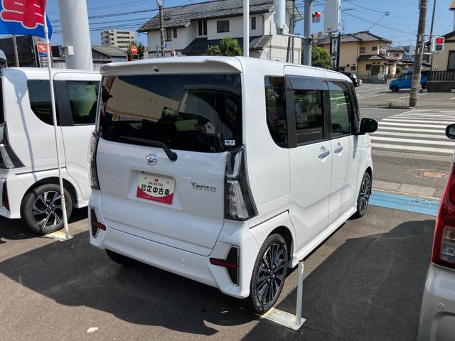 タントカスタムＲＳ１５インチアルミホイール　キーフリーシステム　プッシュボタンスタート　オートエアコン（プッシュ式）　フルＬＥＤヘッドランプ　オート格納式カラードドアミラー　本革巻ステアリングホイール（静岡県）の中古車
