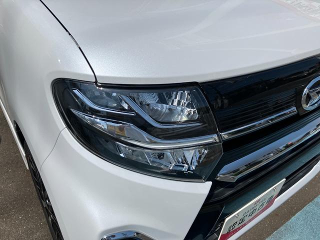 タントカスタムＲＳ１５インチアルミホイール　キーフリーシステム　プッシュボタンスタート　オートエアコン（プッシュ式）　フルＬＥＤヘッドランプ　オート格納式カラードドアミラー　本革巻ステアリングホイール（静岡県）の中古車