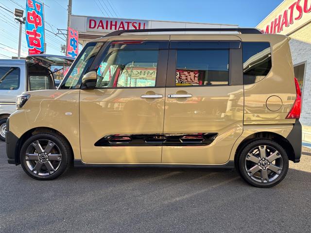 タントファンクロスターボ15インチアルミホイール キーフリーシステム プッシュボタンスタート オートエアコン(プッシュ式) フルLEDヘッドランプ オート格納式カラードドアミラー 本革巻ステアリングホイール(静岡県)の中古車