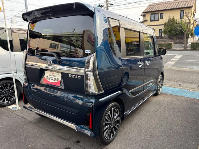 タントカスタムＲＳ１５インチアルミホイール　キーフリーシステム　プッシュボタンスタート　オートエアコン（プッシュ式）　フルＬＥＤヘッドランプ　オート格納式カラードドアミラー　本革巻ステアリングホイール（静岡県）の中古車