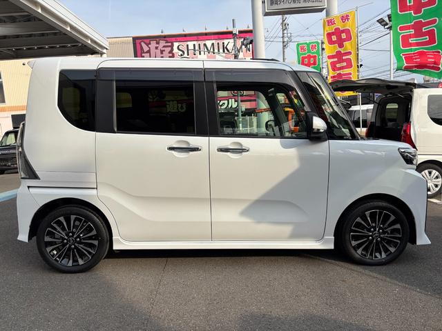 タントカスタムＲＳ１５インチアルミホイール　キーフリーシステム　プッシュボタンスタート　オートエアコン（プッシュ式）　フルＬＥＤヘッドランプ　オート格納式カラードドアミラー　本革巻ステアリングホイール（静岡県）の中古車