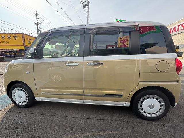 ムーヴキャンバスストライプスＧ１４インチフルホイールキャップ　ＬＥＤヘッドランプ　ＬＥＤフォグランプ　ホっとカップホルダー　両側パワースライドドア　キーフリーシステム　プッシュボタンスタート　ＵＶカットガラス（静岡県）の中古車