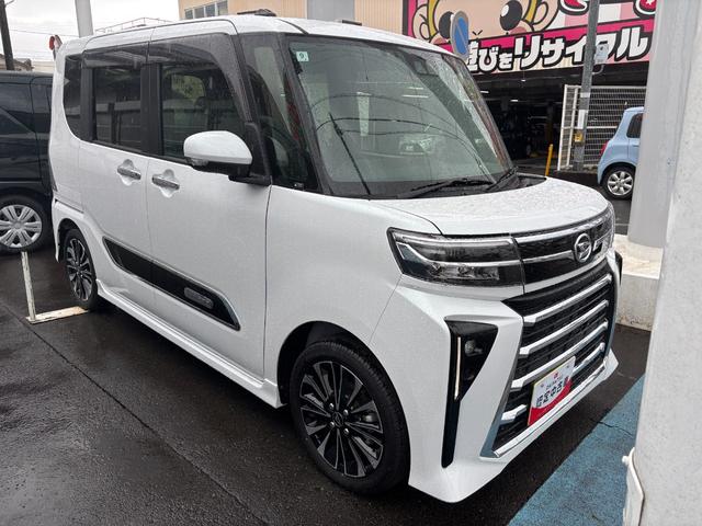 タントカスタムRS15インチアルミホイール キーフリーシステム プッシュボタンスタート オートエアコン(プッシュ式) フルLEDヘッドランプ オート格納式カラードドアミラー 本革巻ステアリングホイール(静岡県)の中古車
