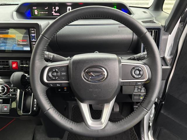 タントカスタムRS15インチアルミホイール キーフリーシステム プッシュボタンスタート オートエアコン(プッシュ式) フルLEDヘッドランプ オート格納式カラードドアミラー 本革巻ステアリングホイール(静岡県)の中古車