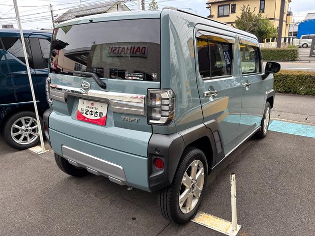 タフトGターボ クロムベンチャー15インチアルミホイール(シルバー塗装) オートレベリング機能付フルLEDヘッドランプ LEDフォグランプ 本革巻ステアリングホイール 本革巻インパネセンターシフト(静岡県)の中古車