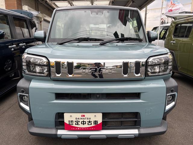 タフトGターボ クロムベンチャー15インチアルミホイール(シルバー塗装) オートレベリング機能付フルLEDヘッドランプ LEDフォグランプ 本革巻ステアリングホイール 本革巻インパネセンターシフト(静岡県)の中古車