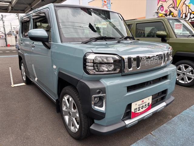 タフトGターボ クロムベンチャー15インチアルミホイール(シルバー塗装) オートレベリング機能付フルLEDヘッドランプ LEDフォグランプ 本革巻ステアリングホイール 本革巻インパネセンターシフト(静岡県)の中古車
