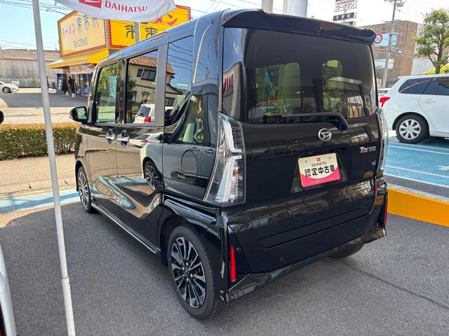 タントカスタムＲＳ１５インチアルミホイール　キーフリーシステム　プッシュボタンスタート　オートエアコン（プッシュ式）　フルＬＥＤヘッドランプ　オート格納式カラードドアミラー　本革巻ステアリングホイール（静岡県）の中古車