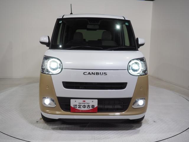 ムーヴキャンバスストライプスG4WD スマートアシスト 両側パワースライドドア LEDヘッドライト オートライト オートエアコン オーディオレス 運転席助手席シートヒーター 前後コーナーセンサー アイドリングストップ(北海道)の中古車