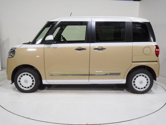 ムーヴキャンバスストライプスG4WD スマートアシスト 両側パワースライドドア LEDヘッドライト オートライト オートエアコン オーディオレス 運転席助手席シートヒーター 前後コーナーセンサー アイドリングストップ(北海道)の中古車