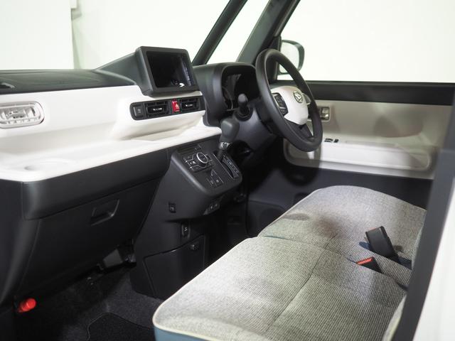 ムーヴキャンバスストライプスG4WD スマートアシスト 両側パワースライドドア LEDヘッドライト オートライト オートエアコン オーディオレス 運転席助手席シートヒーター 前後コーナーセンサー アイドリングストップ(北海道)の中古車