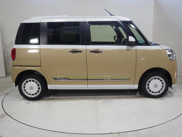 ムーヴキャンバスストライプスＧ４ＷＤ　両側パワースライドドア　ＬＥＤヘッドライト　オートライト　スマホ連携ディスプレイオーディオ　バックモニター　ワイヤレス充電器ｑｉ（チー）　運転席助手席シートヒーター　オートエアコン（北海道）の中古車