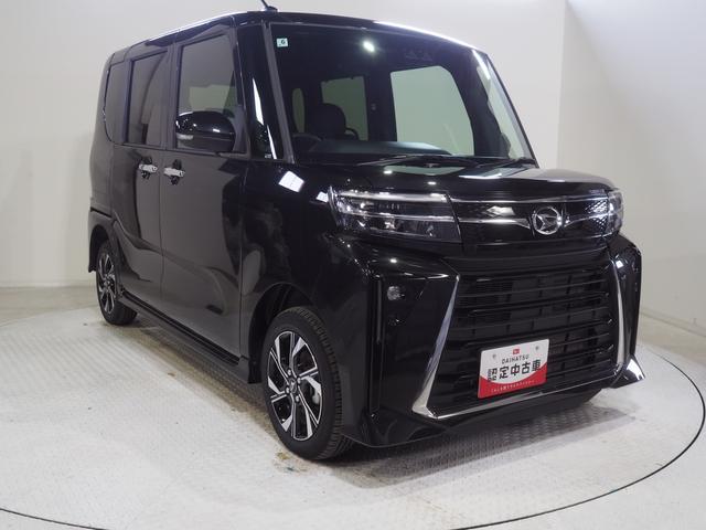 タントカスタムＸ４ＷＤ　両側パワースライドドア　ＬＥＤヘッドライト　オートライト　オートエアコン　オーディオレス　運転席助手席シートヒーター　前後コーナーセンサー　電動パーキングブレーキ　アイドリングストップ（北海道）の中古車