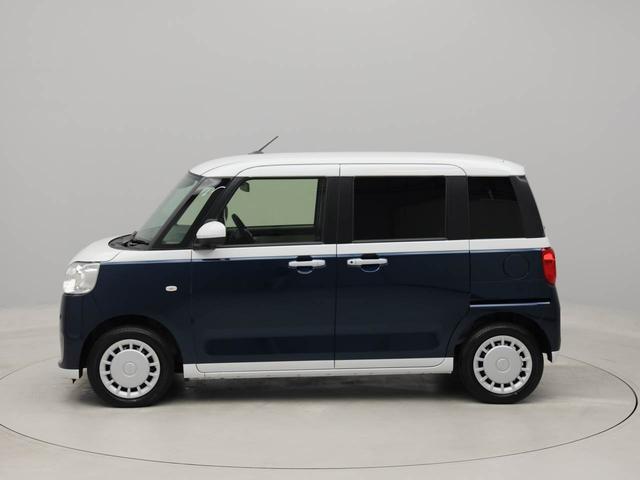ムーヴキャンバスストライプスＸ認定中古車　ナビ　バックカメラ　テレビ　ＴＶ　キーフリー　イモビライザー　プッシュスタート　ＡＢＳ　ＥＴＣ　アイドリングストップ　エアバック　両側電動スライドドア　ＣＶＴ　整備手帳　取扱説明書（愛知県）の中古車