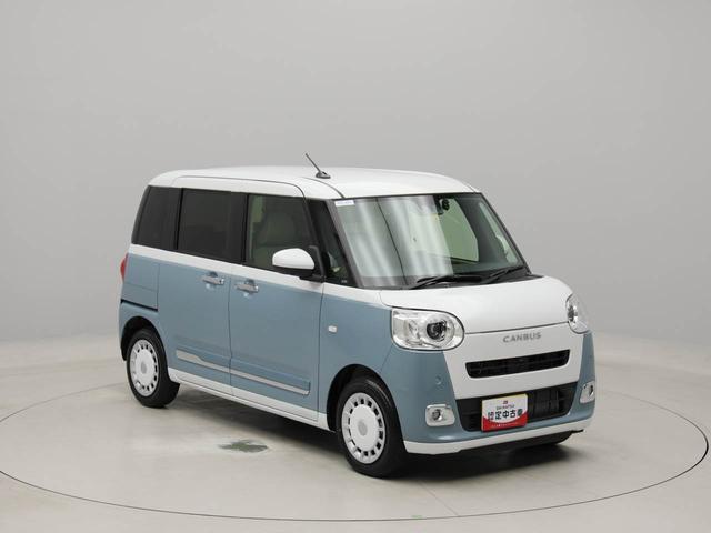 ムーヴキャンバスストライプスＧターボ　メモリーナビ　全方位カメラメモリーナビ　全方位カメラ　電子パーキング　両側電動スライドドア　キーフリー　ＬＥＤヘッドライト（愛知県）の中古車