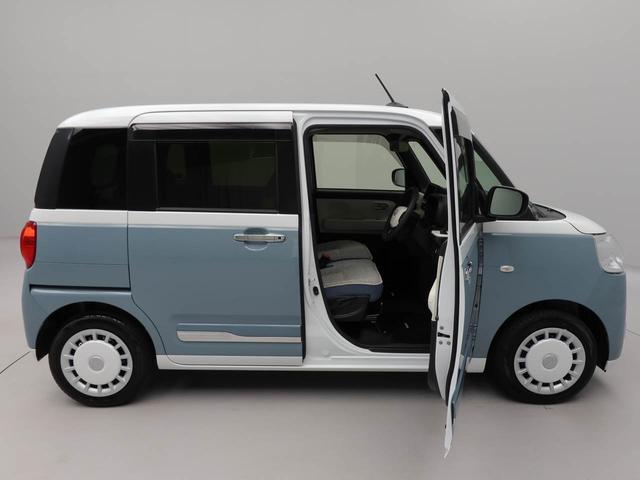 ムーヴキャンバスストライプスＧ　　バックカメラ　両側電動スライドドア衝突軽減ブレーキ　レーンアシスト　ＬＥＤヘッドライト　電動格納ドアミラー　プッシュボタンスタート　スマートキー　パワステ　パワーウィンドウ　運転席・助手席シートヒーター　オートエアコン（愛知県）の中古車