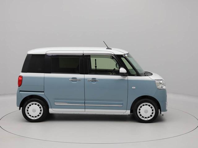 ムーヴキャンバスストライプスＧ　　バックカメラ　両側電動スライドドア衝突軽減ブレーキ　レーンアシスト　ＬＥＤヘッドライト　電動格納ドアミラー　プッシュボタンスタート　スマートキー　パワステ　パワーウィンドウ　運転席・助手席シートヒーター　オートエアコン（愛知県）の中古車