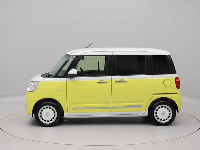 ムーヴキャンバスストライプスＧスマートキー　両側電動スライドドアー　ステアリングスィッチ　キーフリー　プッシュスタート　アイドリングストップ　オートエアコン（愛知県）の中古車