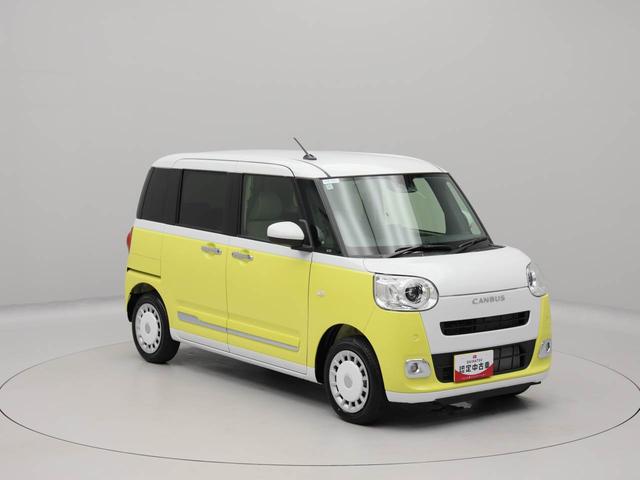 ムーヴキャンバスストライプスＧスマートキー　両側電動スライドドアー　ステアリングスィッチ　キーフリー　プッシュスタート　アイドリングストップ　オートエアコン（愛知県）の中古車