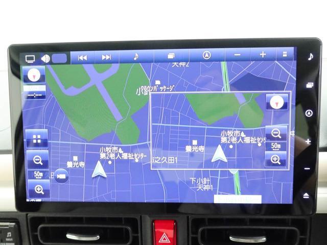 ムーヴキャンバスストライプスＧターボ　純正１０インチナビ　ドラレコ衝突軽減ブレーキ　横滑り防止装置　ＬＥＤヘッドライト　電動パーキングブレーキ　プッシュボタンスタート　両側電動スライドドア　運転席・助手席シートヒーター　オートエアコン　スマートキー　バックカメラ（愛知県）の中古車