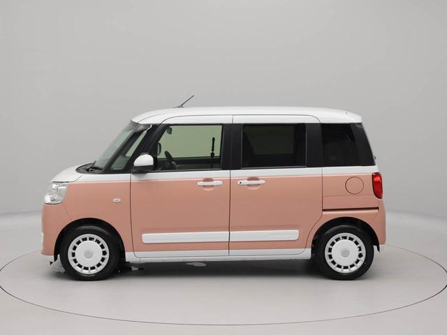 ムーヴキャンバスストライプスＧターボ　純正１０インチナビ　ドラレコ衝突軽減ブレーキ　横滑り防止装置　ＬＥＤヘッドライト　電動パーキングブレーキ　プッシュボタンスタート　両側電動スライドドア　運転席・助手席シートヒーター　オートエアコン　スマートキー　バックカメラ（愛知県）の中古車