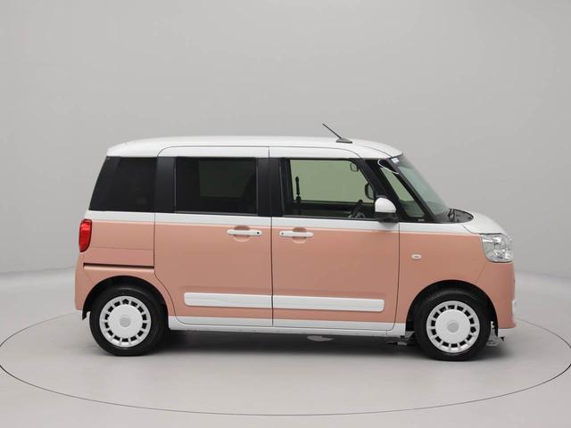 ムーヴキャンバスストライプスＧターボ　純正１０インチナビ　ドラレコ衝突軽減ブレーキ　横滑り防止装置　ＬＥＤヘッドライト　電動パーキングブレーキ　プッシュボタンスタート　両側電動スライドドア　運転席・助手席シートヒーター　オートエアコン　スマートキー　バックカメラ（愛知県）の中古車