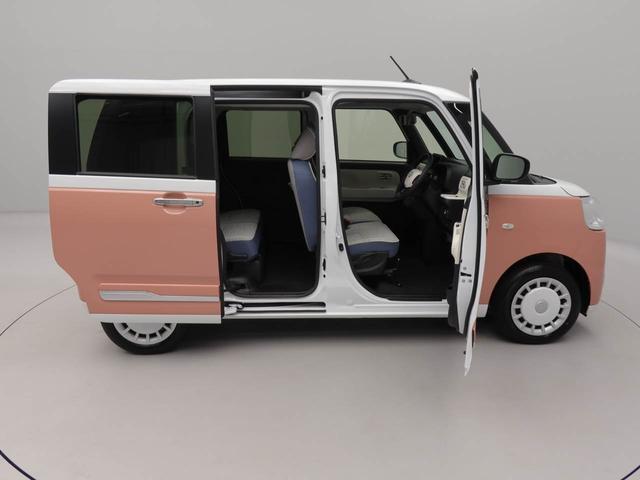 ムーヴキャンバスストライプスＧターボ　両側電動スライドドア　ターボ　禁煙車キーフリー　イモビライザー　アイドリングストップ　両側電動スライドドア　ターボ　ＬＥＤヘッドライト　ワンオーナー　禁煙車（愛知県）の中古車