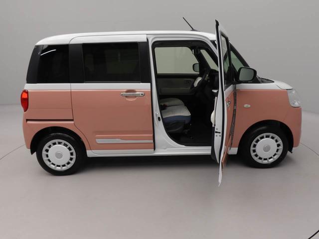 ムーヴキャンバスストライプスＧターボ　両側電動スライドドア　ターボ　禁煙車キーフリー　イモビライザー　アイドリングストップ　両側電動スライドドア　ターボ　ＬＥＤヘッドライト　ワンオーナー　禁煙車（愛知県）の中古車