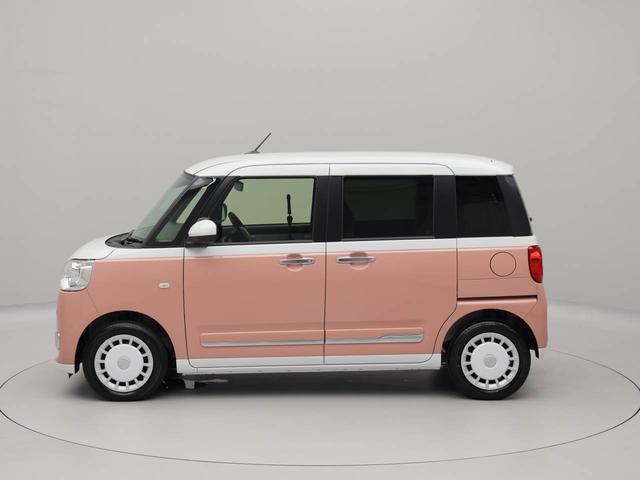 ムーヴキャンバスストライプスＧターボ　両側電動スライドドア　ターボ　禁煙車キーフリー　イモビライザー　アイドリングストップ　両側電動スライドドア　ターボ　ＬＥＤヘッドライト　ワンオーナー　禁煙車（愛知県）の中古車