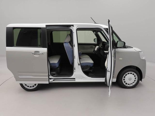 ムーヴキャンバスストライプスＧターボ　両側電動スライドドア　ＬＥＤヘッドキーフリー　イモビライザー　アイドリングストップ　ターボ車　両側電動スライドドア　ＬＥＤヘッドライト　ワンオーナー　禁煙車（愛知県）の中古車