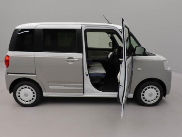 ムーヴキャンバスストライプスＧターボ　両側電動スライドドア　ＬＥＤヘッドキーフリー　イモビライザー　アイドリングストップ　ターボ車　両側電動スライドドア　ＬＥＤヘッドライト　ワンオーナー　禁煙車（愛知県）の中古車