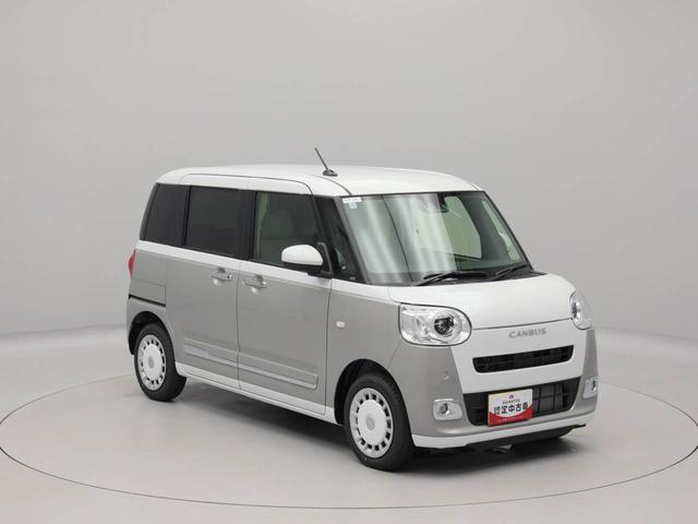ムーヴキャンバスストライプスＧターボ　両側電動スライドドア　ＬＥＤヘッドキーフリー　イモビライザー　アイドリングストップ　ターボ車　両側電動スライドドア　ＬＥＤヘッドライト　ワンオーナー　禁煙車（愛知県）の中古車