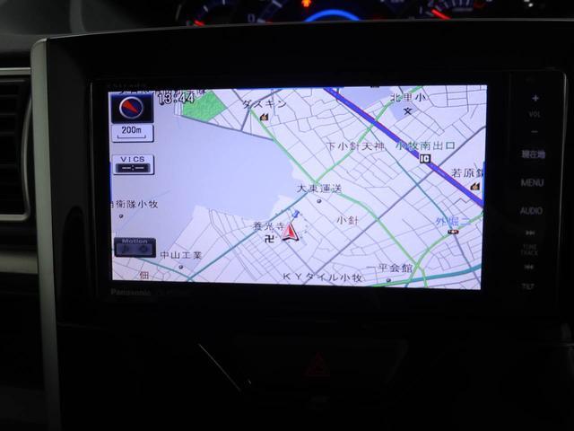タントカスタムＸ　ＳＡ　ナビ　バックカメラ　スマートキー衝突軽減ブレーキ　ＬＥＤヘッドライト　オートライト　アルミホイール　電動格納ドアミラー　片側電動スライドドア　スマートキー　プッシュボタンスタート　アイドリングストップ　オートエアコン（愛知県）の中古車