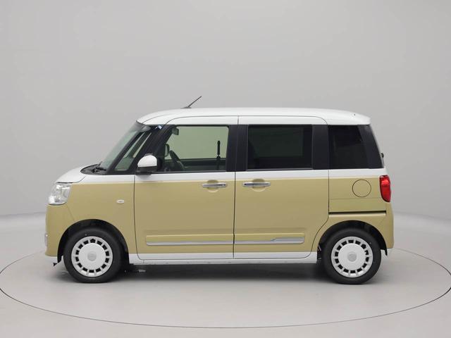 ムーヴキャンバスストライプスＧ　両側電動スライドドア　ＬＥＤヘッドライト衝突軽減ブレーキ　レーンアシスト　電動格納ドアミラー　プッシュボタンスタート　スマートキー　電動パーキングブレーキ　運転席・助手席シートヒーター　オートエアコン　障害物センサー　バックカメラ（愛知県）の中古車