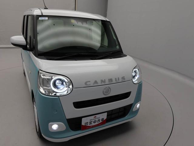 ムーヴキャンバスストライプスＧターボ　純正１０インチナビ　ドラレコ衝突軽減ブレーキ　電動格納ドアミラー　電動パーキングブレーキ　両側電動スライドドア　ターボエンジン　ＬＥＤヘッドライト　アダプティブクルーズコントロール　スマートキー　運転席・助手席シートヒーター（愛知県）の中古車