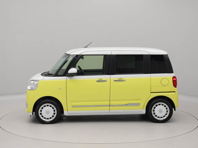 ムーヴキャンバスストライプスＧ　オーディオレス　バックカメラ　キーフリーオーディオレス　バックカメラ　キーフリー　両側パワースライドドア　リヤプライバシーガラス　ＬＥＤヘッドライト　オートライト　電動パーキング　運転席、助手席シートヒーター（愛知県）の中古車
