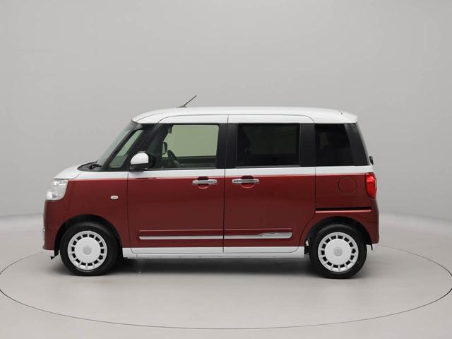 ムーヴキャンバスストライプスＧワンオーナー　衝突回避支援ブレーキ　車線逸脱警報　バックカメラ　両側電動スライドドア　キーフリー　プッシュスタート　ＬＥＤヘッドランプ　アイドリングストップ　エアバック　ＡＢＳ　ＣＶＴ　イモビライザー（愛知県）の中古車