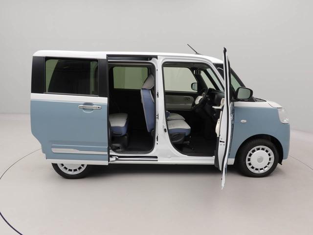 ムーヴキャンバスストライプスGターボターボ ワンオーナー 衝突回避支援ブレーキ 車線逸脱警報 バックカメラ 両側電動スライドドアキーフリープッシュスタート LEDヘッドランプ アイドリングストップ エアバック ABS CVT(愛知県)の中古車