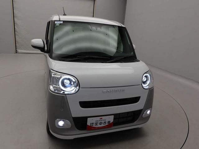 ムーヴキャンバスストライプスGターボ アダプティブクルーズコントロールターボ キーフリー LEDヘッドライト 両側電動スライドドア プッシュボタンスタート 障害物センサー 電動パーキングブレーキ 運転席・助手席シートヒーター バックカメラ オートエアコン(愛知県)の中古車