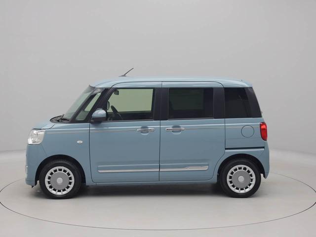 ムーヴキャンバスセオリーGワンオーナー 衝突回避支援ブレーキ 車線逸脱警報 バックカメラ 両側電動スライドドア キーフリー プッシュスタート LEDヘッドランプ アイドリングストップ エアバック ABS CVT イモビライザー(愛知県)の中古車