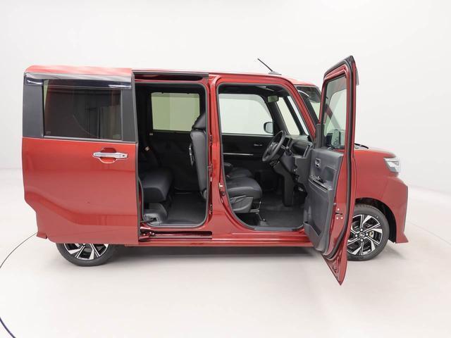 タントカスタムＸ　両側電動スライドドア　ＬＥＤヘッドライト衝突軽減ブレーキ　プッシュボタンスタート　アイドリングストップ　スマートキー　障害物センサー　アルミホイール　電動格納ドアミラー　電動パーキングブレーキ　オートエアコン　運転席・助手席シートヒーター（愛知県）の中古車